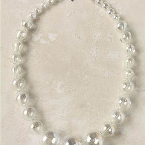 Anthropologie Sudsy Glass Strand Bubble Necklace